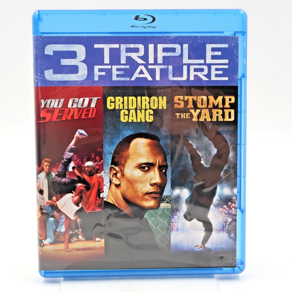 You Got Served Gridiron Gang Stomp the Yard Blu-ray Dwayne Johnson 3-Film Set